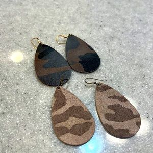 Nickel & Suede- 2 pairs of earrings